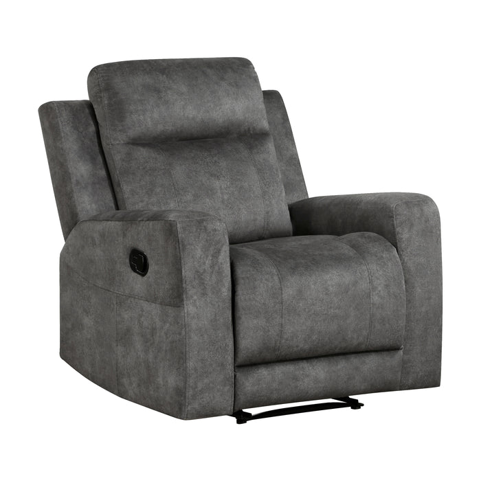 Yates Reclining Chair in Brown/Gray - 9635DG-1 - FAMSA Furniture (TX)