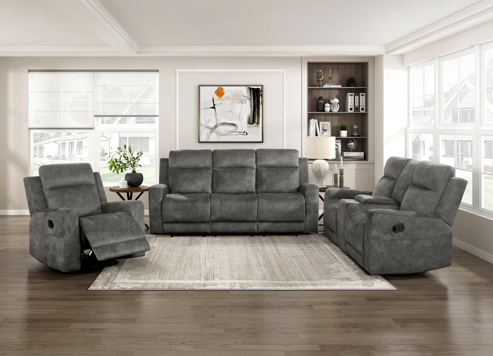 Yates Reclining Chair in Brown/Gray - 9635DG-1 - FAMSA Furniture (TX)