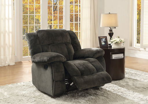 Laurelton Glider Reclining Chair in Brown - 9636-1 - FAMSA Furniture (TX)