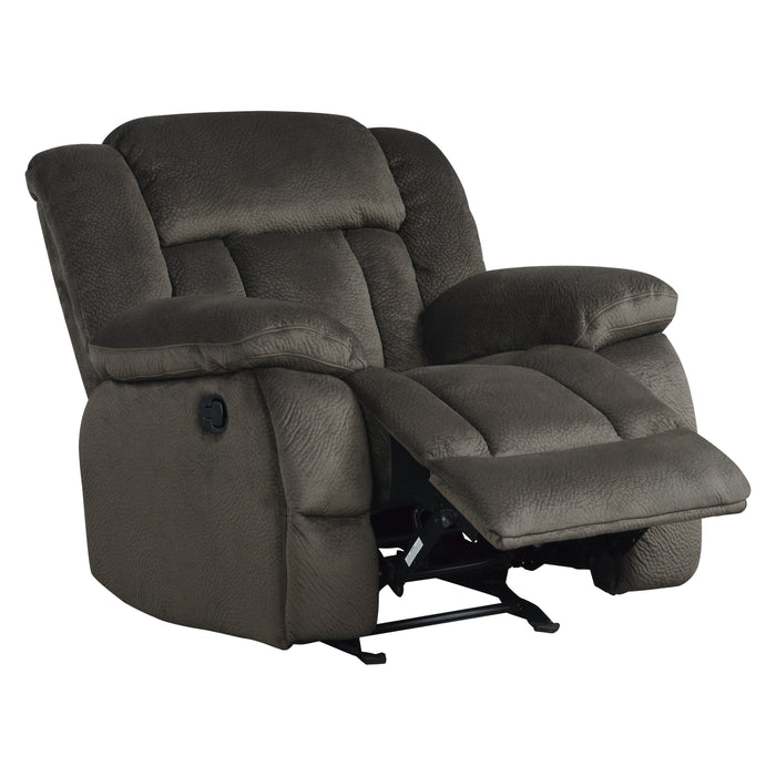 Laurelton Glider Reclining Chair in Brown - 9636-1 - FAMSA Furniture (TX)