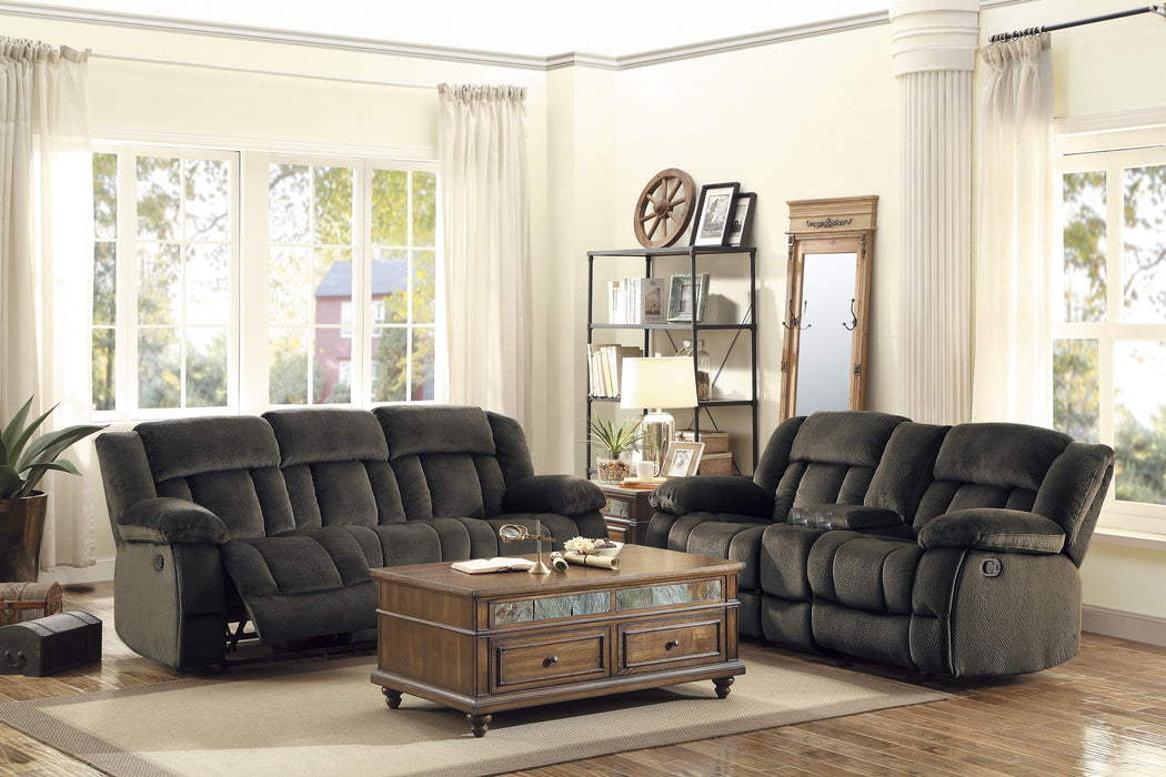 Laurelton Double Reclining Sofa in Brown - 9636-3 - FAMSA Furniture (TX)