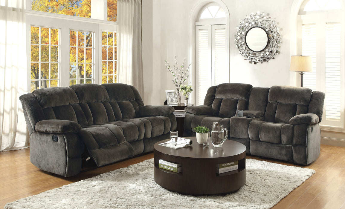 Laurelton Double Reclining Sofa in Brown - 9636-3 - FAMSA Furniture (TX)