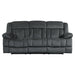Laurelton Double Reclining Sofa in Gray - 9636CC-3 - FAMSA Furniture (TX)