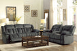 Laurelton Double Reclining Sofa in Gray - 9636CC-3 - FAMSA Furniture (TX)