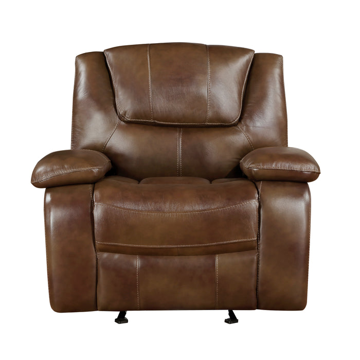 Ellicott Glider Reclining Chair in Brown - 9639BR-1 - FAMSA Furniture (TX)