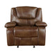 Ellicott Glider Reclining Chair in Brown - 9639BR-1 - FAMSA Furniture (TX)