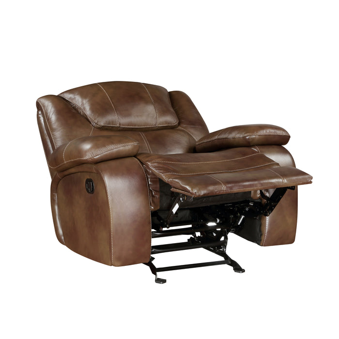 Ellicott Glider Reclining Chair in Brown - 9639BR-1 - FAMSA Furniture (TX)