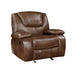 Ellicott Glider Reclining Chair in Brown - 9639BR-1 - FAMSA Furniture (TX)