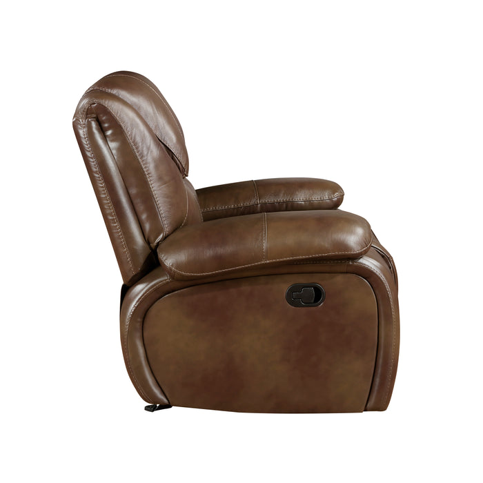 Ellicott Glider Reclining Chair in Brown - 9639BR-1 - FAMSA Furniture (TX)