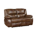 Ellicott Double Reclining Loveseat in Brown - 9639BR-2 - FAMSA Furniture (TX)