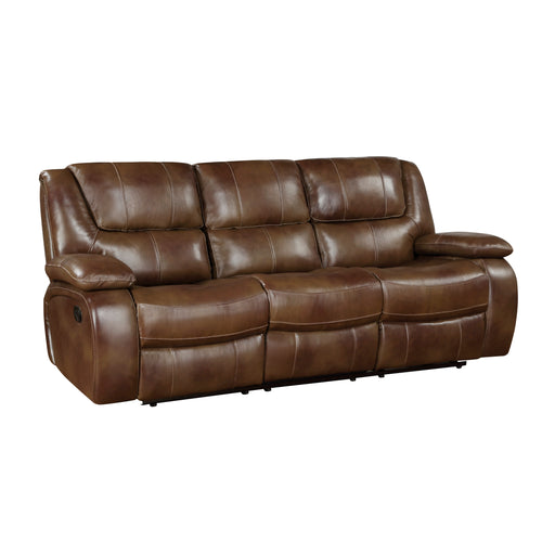 Ellicott Double Reclining Sofa in Brown - 9639BR-3 - FAMSA Furniture (TX)