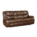 Ellicott Double Reclining Sofa in Brown - 9639BR-3 - FAMSA Furniture (TX)