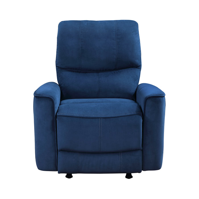 Artem Power Rocker Reclining Chair in Blue - 9645NV-1PW - FAMSA Furniture (TX)