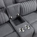 Dean Double Reclining Loveseat with Center Console in Gray - 9646GY-2 - FAMSA Furniture (TX)