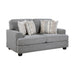 Bradford Loveseat in Gray - 9648GY-2 - FAMSA Furniture (TX)