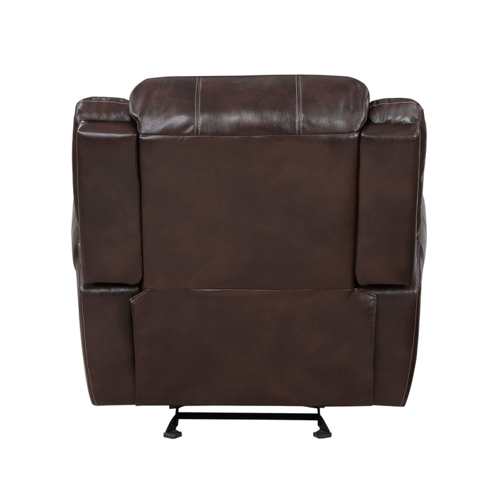 Center Hill Glider Reclining Chair in Brown - 9668NBR-1 - FAMSA Furniture (TX)