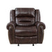 Center Hill Glider Reclining Chair in Brown - 9668NBR-1 - FAMSA Furniture (TX)