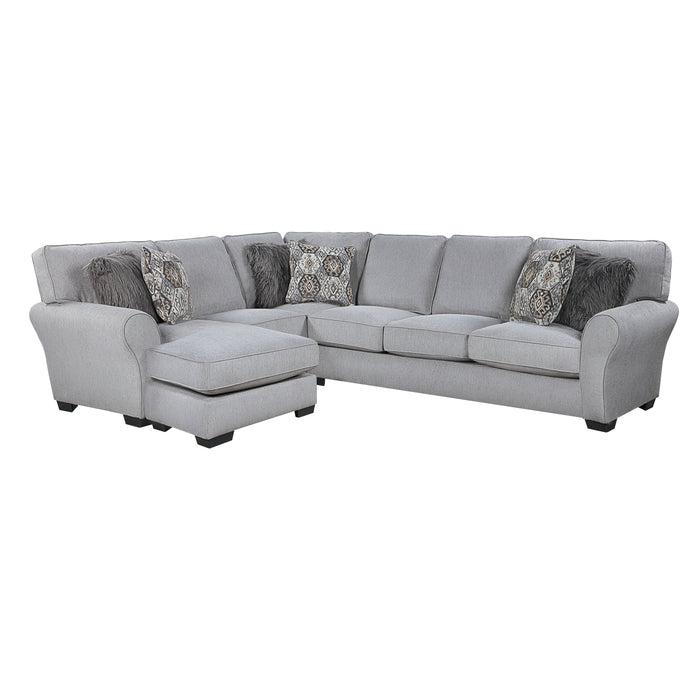 Kieran 2-Piece Reversible Sectional in Gray - 9679GY*SC - FAMSA Furniture (TX)