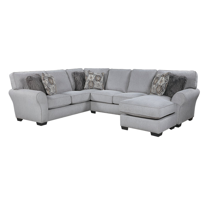 Kieran 2-Piece Reversible Sectional in Gray - 9679GY*SC - FAMSA Furniture (TX)