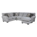 Kieran 2-Piece Reversible Sectional in Gray - 9679GY*SC - FAMSA Furniture (TX)