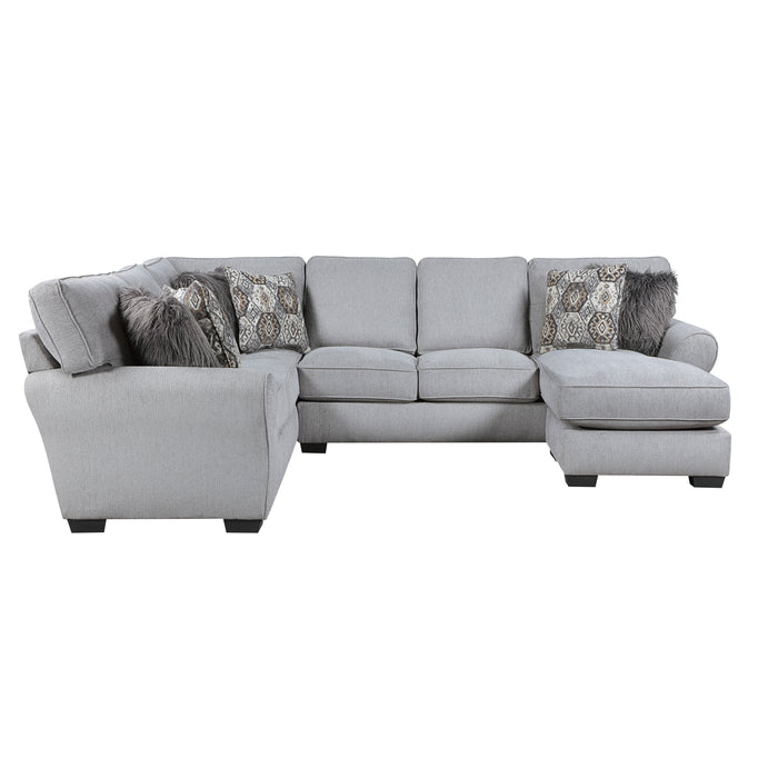Kieran 2-Piece Reversible Sectional in Gray - 9679GY*SC - FAMSA Furniture (TX)