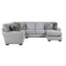 Kieran 2-Piece Reversible Sectional in Gray - 9679GY*SC - FAMSA Furniture (TX)