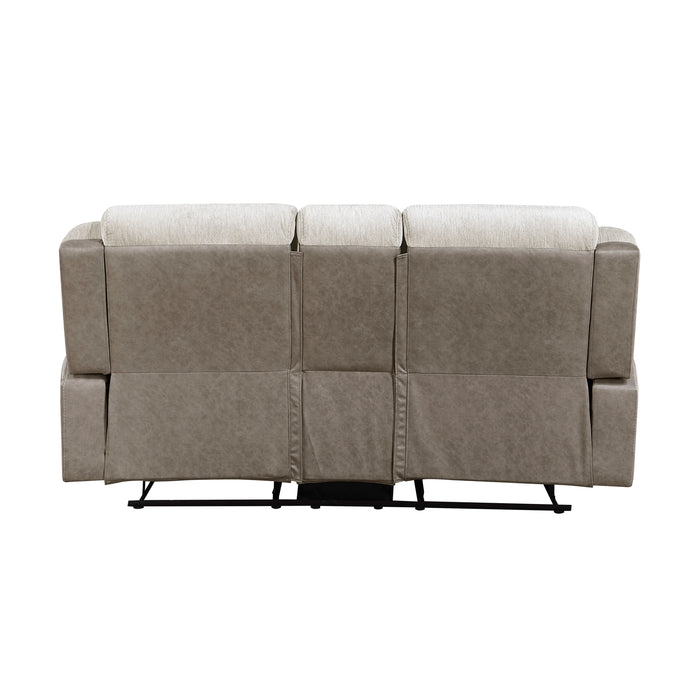 9703BE-2 Double Reclining Love Seat with Center Console image