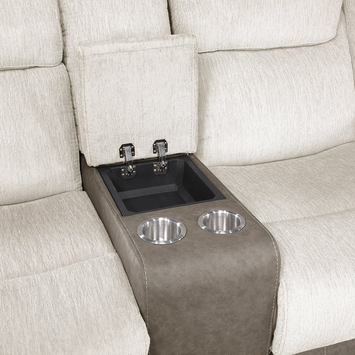 9703BE-2 Double Reclining Love Seat with Center Console image