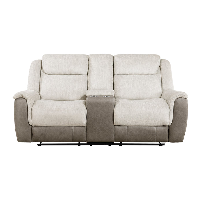 9703BE-2 Double Reclining Love Seat with Center Console image