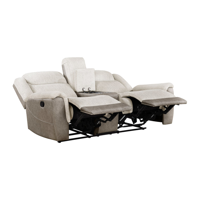 9703BE-2 Double Reclining Love Seat with Center Console image