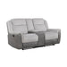 9703GY-2 Double Reclining Love Seat with Center Console image