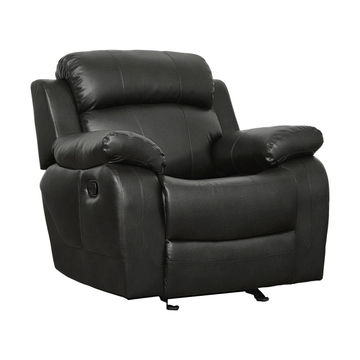 Marille Glider Reclining Chair in Black - 9724BLK-1 - FAMSA Furniture (TX)
