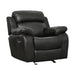 Marille Glider Reclining Chair in Black - 9724BLK-1 - FAMSA Furniture (TX)