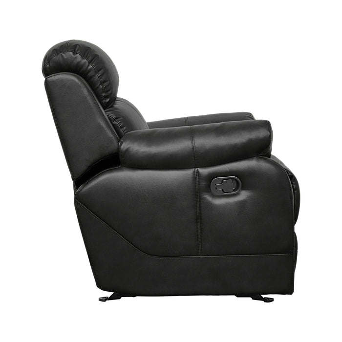 Marille Glider Reclining Chair in Black - 9724BLK-1 - FAMSA Furniture (TX)