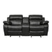 9724BLK-2 Double Glider Reclining Love Seat with Center Console image