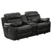 9724BLK-2 Double Glider Reclining Love Seat with Center Console image