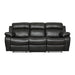 Marille 2pc Set: Sofa, Love in Black - 9724BLK*2 - FAMSA Furniture (TX)