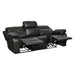 9724BLK-3 Double Reclining Sofa with Center Drop-Down Cup Holders image