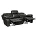 Marille 2pc Set: Sofa, Love in Black - 9724BLK*2 - FAMSA Furniture (TX)