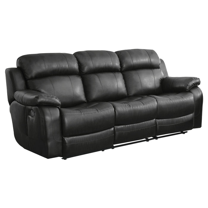Marille 2pc Set: Sofa, Love in Black - 9724BLK*2 - FAMSA Furniture (TX)