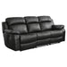 Marille 2pc Set: Sofa, Love in Black - 9724BLK*2 - FAMSA Furniture (TX)