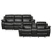 Marille 2pc Set: Sofa, Love in Black - 9724BLK*2 - FAMSA Furniture (TX)