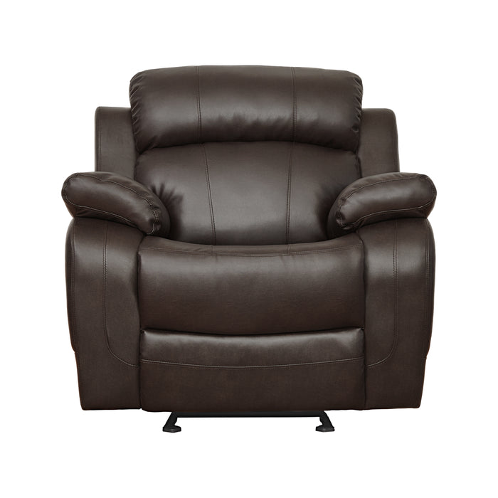 Marille Glider Reclining Chair in Brown - 9724BRW-1 - FAMSA Furniture (TX)