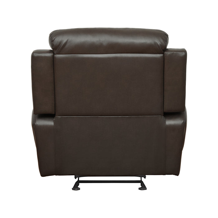 Marille Glider Reclining Chair in Brown - 9724BRW-1 - FAMSA Furniture (TX)