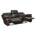 Marille 2pc Set: Sofa, Love in Brown - 9724BRW*2 - FAMSA Furniture (TX)