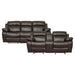 Marille 2pc Set: Sofa, Love in Brown - 9724BRW*2 - FAMSA Furniture (TX)