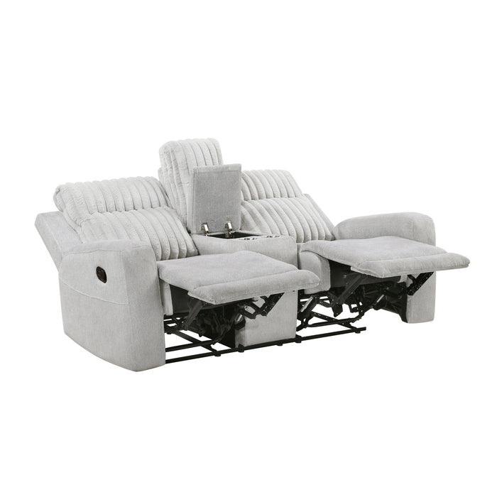 9728LGY-2 Double Reclining Love Seat with Center Console image