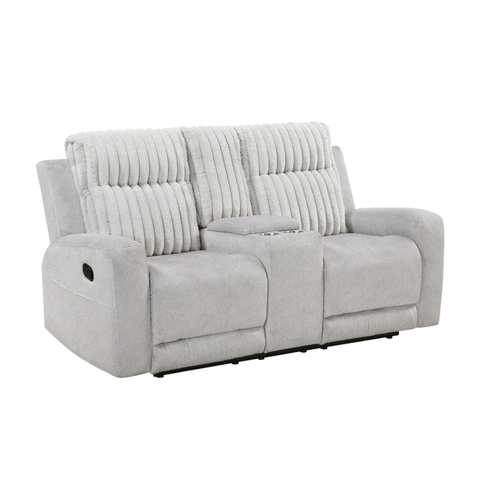 9728LGY-2 Double Reclining Love Seat with Center Console image