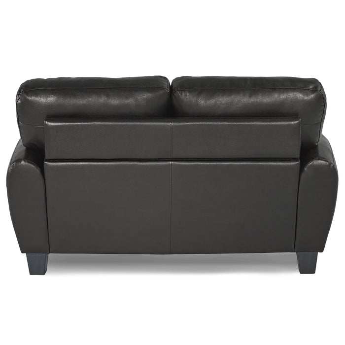 Rubin Loveseat in Black - 9734BK-2 - FAMSA Furniture (TX)