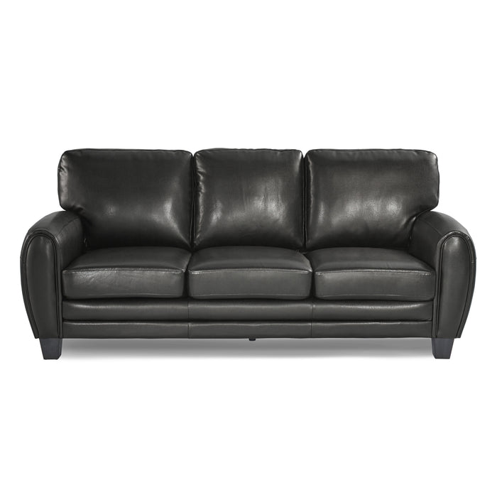 Rubin 2pc Set: Sofa, Love in Black - 9734BK*2 - FAMSA Furniture (TX)
